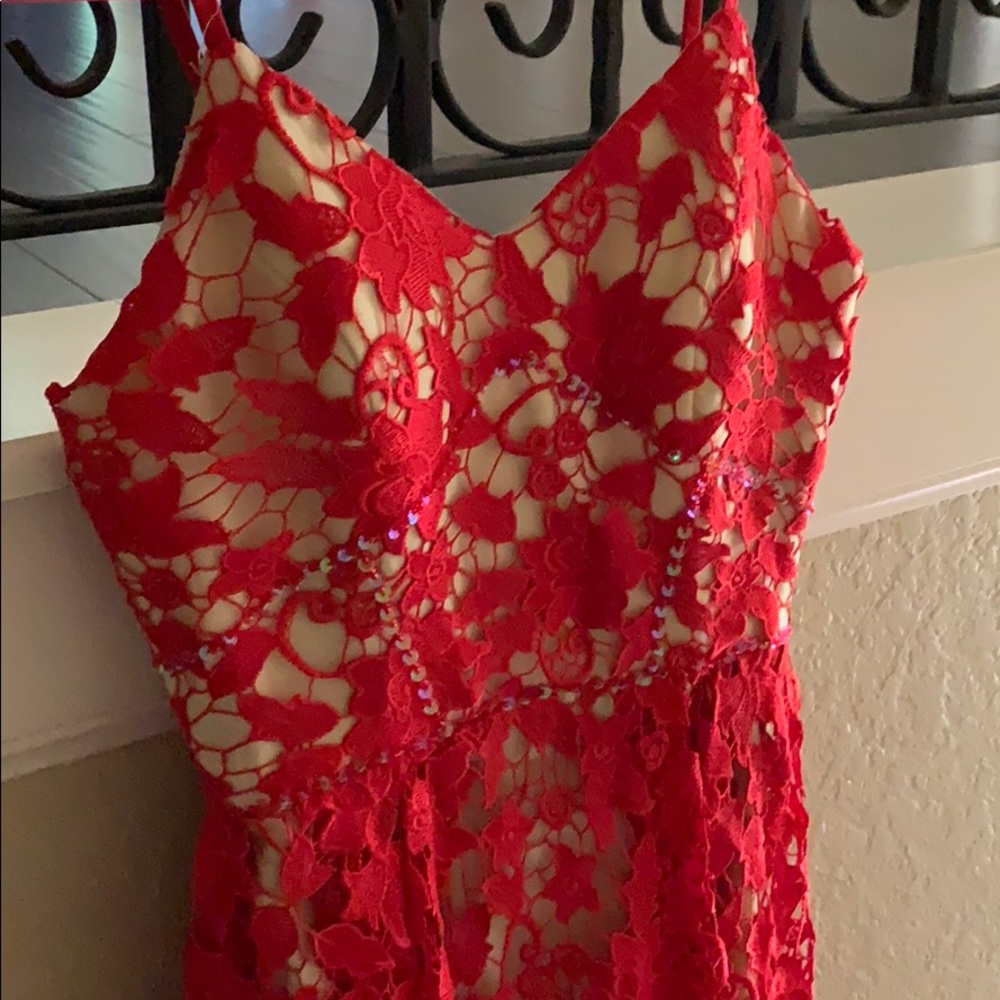Red dress
